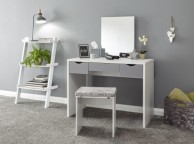 GFW Elizabeth Dressing Table Set In White And Grey Thumbnail