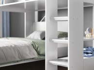 Flair Furnishings Wizard L Shape Triple Sleeper Bunk Bed In White Thumbnail