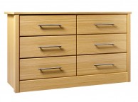 Kingstown Serena Oak 6 Drawer Chest of Drawers Thumbnail