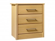 Kingstown Serena Oak 3 Drawer Wide Chest of Drawers Thumbnail