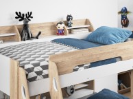 Flair Furnishings Flick Oak Finish Triple Sleeper Bunk Bed Thumbnail