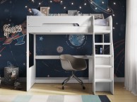 Flair Furnishings Cosmic White High Sleeper Bed Thumbnail