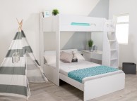 Flair Furnishings Cosmic White L Shaped Triple Sleeper Bunk Bed Thumbnail