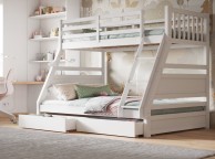 Flair Furnishings Ollie White Triple Sleeper Bunk Bed Thumbnail