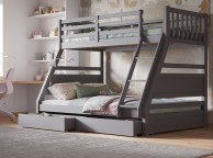 Flair Furnishings Ollie Grey Triple Sleeper Bunk Bed Thumbnail