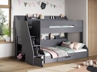 Flair Furnishings Slick Grey Triple Sleeper Bunk Bed Thumbnail