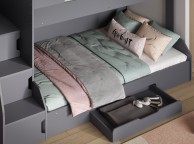Flair Furnishings Slick Grey Triple Sleeper Bunk Bed Thumbnail