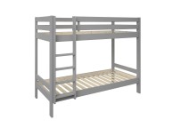 Noomi Nora Grey Wooden Bunk Bed With Trundle And 3 Mattresses Thumbnail