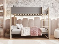 Noomi Tipo Grey Wooden Bunk Bed With Trundle Thumbnail
