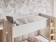 Noomi Tipo White Wooden Bunk Bed With Trundle Thumbnail