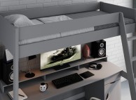 Noomi Tera Grey Wooden Gaming Highsleeper Bed Thumbnail