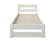 Noomi Tera 3ft Single White Wooden Bed Frame Thumbnail