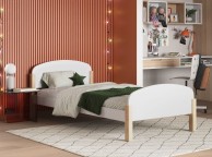 Noomi Seto 3ft Single White Wooden Bed Frame Thumbnail
