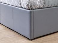 GFW End Lift Ottoman 4ft Small Double Grey Faux Leather Bed Frame Thumbnail