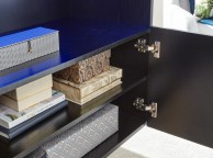 GFW Galicia Black Gloss LED Wall Hanging Sideboard Thumbnail