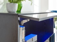 GFW Galicia Black Gloss LED Wall Hanging Sideboard Thumbnail