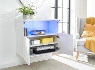 GFW Galicia White Gloss LED Wall Hanging Sideboard Thumbnail