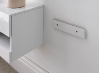 GFW Galicia White Gloss LED Pair Of Wall Hanging Bedsides Thumbnail