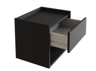 GFW Harmony Pair Of Wall Hanging Bedsides In Anthracite Thumbnail