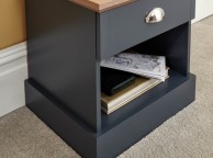 GFW Kendal 1 Drawer Bedside In Slate Blue Thumbnail