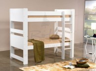 Birlea Cube Pine White Bunk Bed Frame 3ft Single Thumbnail