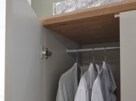 GFW Kendal 2 Door 1 Drawer Wardrobe In Grey Thumbnail