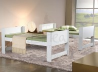 Birlea Cube Pine White Bunk Bed Frame 3ft Single Thumbnail