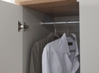 GFW Kendal 3 Door 3 Drawer Wardrobe In Grey Thumbnail