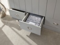 GFW Kendal 3 Door 3 Drawer Wardrobe In Grey Thumbnail