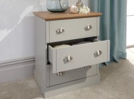 GFW Kendal 3 Drawer Chest In Grey Thumbnail