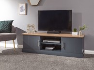 GFW Kendal Large TV Unit In Slate Blue Thumbnail