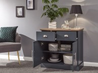 GFW Kendal Compact Sideboard In Slate Blue Thumbnail