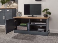 GFW Kendal Small TV Unit In Slate Blue Thumbnail