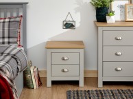 GFW Lancaster 2 Drawer Bedside In Grey Thumbnail