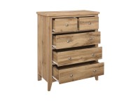 Birlea Hampstead Oak Finish 3 Plus 2 Drawer Chest Thumbnail