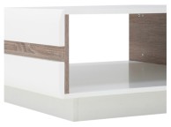 FTG Chelsea Living Designer Coffee Table in white with a Truffle Oak Trim Thumbnail