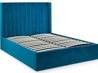 Julian Bowen Langham 6ft Super Kingsize Teal Fabric Ottoman Bed Frame Thumbnail