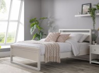 Julian Bowen Venice 4ft6 Double Surf White Wooden Bed Frame Thumbnail