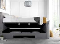 Kaydian Falmer 6ft Super Kingsize Marbella Grey Fabric Ottoman TV Bed Thumbnail