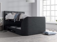 Kaydian Medway 4ft6 Double Slate Grey Fabric Ottoman TV Bed Thumbnail
