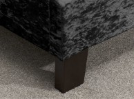 Birlea Berlin 3ft Single Black Crushed Velvet Fabric Bed Frame Thumbnail