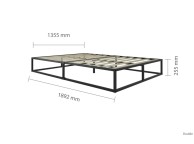 Birlea Soho 4ft6 Double Black Metal Platform Bed Frame Thumbnail