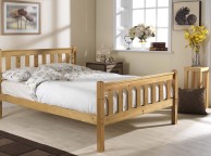 Friendship Mill Shaker High Foot End 4ft6 Double Pine Wooden Bed Frame Thumbnail
