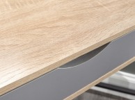 GFW Telford Corner Desk In Light Oak And Grey Thumbnail