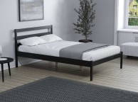 Birlea Luka 4ft Small Double Black Pine Wooden Bed Frame Thumbnail