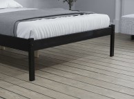 Birlea Luka 4ft Small Double Black Pine Wooden Bed Frame Thumbnail