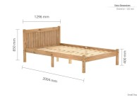 Birlea Rio 4ft Small Double Pine Wooden Bed Frame Thumbnail