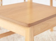 Birlea Pair Of Upton Dining Chairs In An Oak Finish Thumbnail