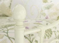 Serene Florence 3ft Single Ivory Metal Day Bed Frame with Guest Under Bed Thumbnail