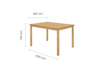 Birlea Cottesmore Rectangular Dining Table In Oak Thumbnail